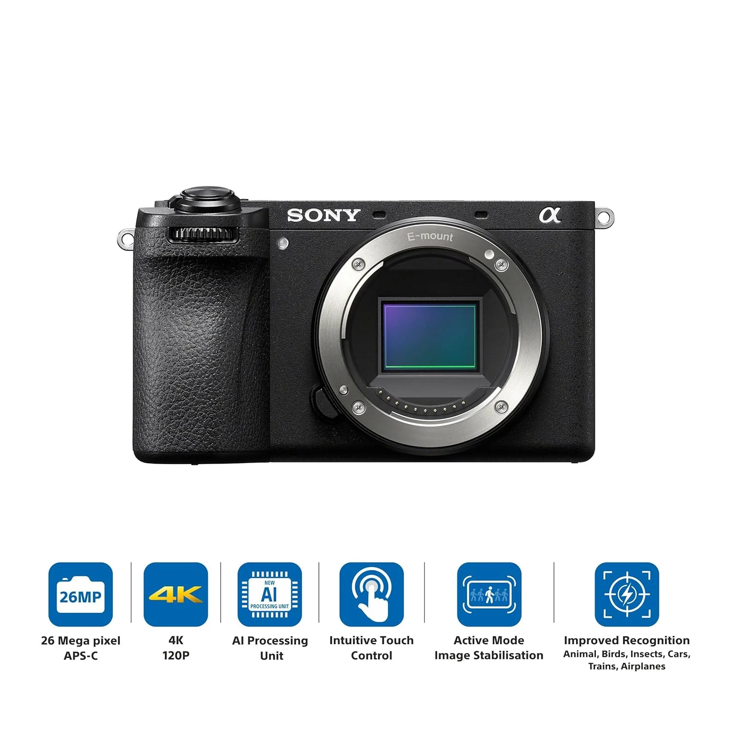 Sony Alpha ILCE-6700 APS-C Interchangeable-Lens Mirrorless Camera (Body Only) | Made for Creators | 26.0 MP | Artificial Intelligence Based Autofocus | 4K